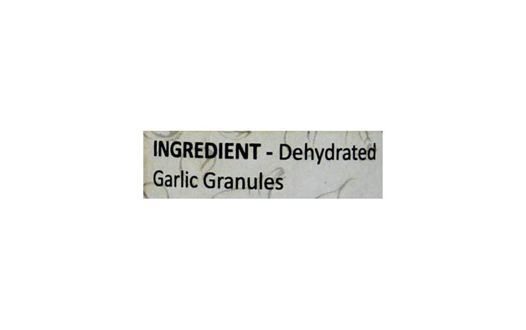 Puramio 100% Natural Garlic Granules   Plastic Bottle  125 grams